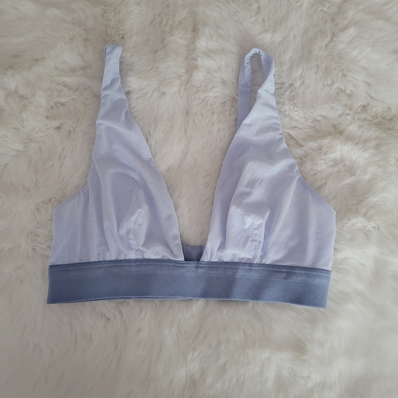 🥂AERIE 2-PACK SMOOTHEZ MESH PLUNGE BRALETTE SIZE XS - Picture 10 of 11